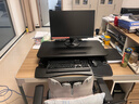 Brateck北弧升降桌電腦桌 站立辦公工作升降臺子 站立式電腦升降支架D450 曬單實(shí)拍圖