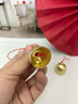 皓梵潔鈴鐺掛件掛鈴小鈴鐺銅鈴金屬開(kāi)門(mén)門(mén)掛銅風(fēng)鈴純銅高顏值門(mén)把手招財 紅繩風(fēng)鈴【2只裝】 口徑2.85CM 曬單實(shí)拍圖