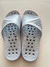 德國老人防滑拖鞋室內家居浴室洗澡專(zhuān)用中老年鏤空漏水防涼拖鞋男 灰橘（防滑漏水） 20 39 L碼（39碼-41碼腳可穿） 曬單實(shí)拍圖