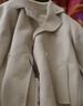香影雙面呢羊毛大衣女2025冬季新款呢子中長(cháng)款高級感白色毛呢外套 米白 S 155/80A/85-95斤 曬單實(shí)拍圖