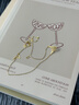 中國黃金（CHINA GOLD）18K金一鹿同行套鏈愛(ài)心鏤空鎖骨項鏈送老婆女友女神節禮物 18k一鹿同行套鏈約1.05g 曬單實(shí)拍圖