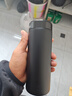 米家 保溫杯 316不銹鋼水杯 男女士杯子 大容量茶杯便攜 350ml黑色 曬單實(shí)拍圖
