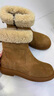 天美意雪地靴子保暖女靴 棕色 37 曬單實(shí)拍圖