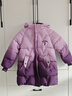 G.duck羽絨服女童棉服冬季新款冬裝2025中長(cháng)款外套棉衣棉襖加厚加絨洋氣 紫色送包包 150（建議身高1.35-1.45米） 曬單實(shí)拍圖
