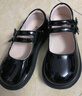 芭比童鞋女童春秋學(xué)生黑皮鞋女孩校園百搭演出皮鞋DA6561 黑色 32碼 曬單實(shí)拍圖