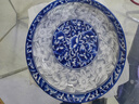 華青格青花瓷8英寸盤(pán)子家用餐盤(pán)菜盤(pán)唐式陶瓷盤(pán)2只裝釉下彩餐具套裝 曬單實(shí)拍圖