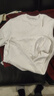 拇指白小T【可機洗拒水鵝絨T】秋冬男女羽絨保暖T恤上衣打底衫 男皓白 XL 曬單實(shí)拍圖