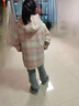 夢(mèng)特嬌女童冬裝新款復古格子毛呢大衣 曬單實(shí)拍圖