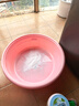 茶花浴盆嬰兒洗澡盆兒童塑料臉盆圓形洗衣盆1個(gè)裝 大號-58CM-新款粉色 曬單實(shí)拍圖
