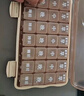 WCZ德國藥盒分裝盒七天分藥盒大容量老年人專(zhuān)用便攜式一周吃藥提醒 大字透明棕28格 加服藥提醒貼  23*13*3cm 曬單實(shí)拍圖