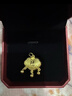 周大福寶寶金飾 富貴長(cháng)命黃金鎖嬰兒吊墜周歲禮物(工費:260計價(jià))EOF1607 足金 約7.00g 曬單實(shí)拍圖