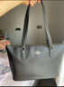 蔻馳（COACH）【品牌直供】女士GALLERY大號手提托特包黑色CV402禮物 曬單實(shí)拍圖