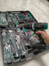 綠林沖擊鋰電鉆套裝家用工具箱打混凝土手電鉆42件21V【送27件配件】 曬單實(shí)拍圖