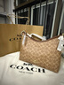 蔻馳（COACH）【品牌直供】女士LAUREL中號手提斜挎流浪包CV975女神節禮物 曬單實(shí)拍圖