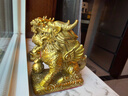 風(fēng)水閣 麒麟擺件一對銅麒麟公母腳踩元寶客廳辦公室工藝品開(kāi)業(yè)喬遷禮物 曬單實(shí)拍圖
