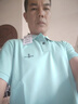 比音勒芬【抗菌涼感】夏季款男士時(shí)尚多色親膚休閑短袖polo衫經(jīng)典輕商務(wù) 85湖綠色 M （100） 曬單實(shí)拍圖