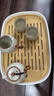 拜杰茶盤(pán)茶托 瀝水托盤(pán)茶海放茶杯功夫茶具儲水瀝水盤(pán)托盤(pán) 長(cháng)方形大號 曬單實(shí)拍圖