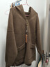 諾婔時(shí)尚媽媽秋裝外套2025新款中老年女秋冬裝大碼寬松針織毛呢子大衣 咖色 L 推薦90-105斤（甄選品質(zhì)） 曬單實(shí)拍圖