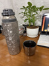 鈦杯99.9%純鈦保溫杯抑菌機械顯溫泡茶健康鈦杯帶茶隔商務(wù)雙層杯 鈦空銀-460ml純鈦-機械顯溫蓋 曬單實(shí)拍圖