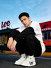 Lee男鞋時(shí)尚新款經(jīng)典潮流板鞋厚底增高百搭休閑鞋軟底印花運動(dòng)鞋子男 曬單實(shí)拍圖