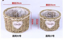藤編蝴蝶蘭花籃鮮花干花插花竹編綠植綠蘿多肉擺件收納草編花盆 直筒一套 曬單實(shí)拍圖
