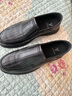 意爾康男鞋春秋羊皮舒適軟底樂(lè )福鞋一腳蹬休閑皮鞋男 96159W黑色43 曬單實(shí)拍圖