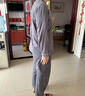 海瀾之家睡衣男士睡衣冬季男100%純棉家居服翻領(lǐng)開(kāi)衫睡衣男春秋冬季套裝 深灰色 2XL -180/105 曬單實(shí)拍圖
