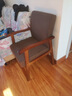 魚(yú)躍星空實(shí)木椅子老人靠背椅帶扶手家用新中式太師椅舒適久坐老人休閑椅 胡桃色框架+咖啡布【加厚坐墊】 【送貨到家+全實(shí)木框架】 曬單實(shí)拍圖