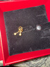 周六福足金金珠磨砂黃金耳釘女計價(jià)AA091138約1.12g一對新年生日禮物 曬單實(shí)拍圖