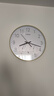 Timess掛鐘 電波鐘客廳鐘表溫濕度計時(shí)尚簡(jiǎn)約石英鐘表掛墻臥室時(shí)鐘 36cm 曬單實(shí)拍圖
