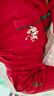 松山棉店【棉莫福祿】家居服套裝女士長(cháng)袖開(kāi)衫紅色睡衣本命年馬年送禮盒裝 女士-松山紅福-禮盒裝 L 推薦女士：110-125斤 曬單實(shí)拍圖