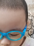 鏡唄（JINGBEI）幼兒防藍光眼鏡兒童護眼小孩寶寶輻射紫外手機電腦平板平光護目鏡 可愛(ài)藍【適合1-3歲】0度防藍光 曬單實(shí)拍圖