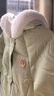 巴拉巴拉童裝兒童羽絨服女童冬裝甜美可愛(ài)連帽上衣厚款保暖戶(hù)外潮 黃綠41128-白鴨絨 120 充絨量105g 曬單實(shí)拍圖