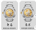 北京手表男士全自動(dòng)機械表十二生肖情侶表新年生日禮物送男生 曬單實(shí)拍圖