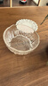 川島屋北歐玻璃水果盤(pán)客廳茶幾家用沙拉碗輕奢高檔精致高顏值果盤(pán) 水晶玻璃果盤(pán)(中號+小號) 曬單實(shí)拍圖