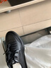 蜘蛛王休閑皮鞋男士春秋新透氣牛皮商務(wù)休閑鞋軟底百搭男鞋 黑色 39 曬單實(shí)拍圖