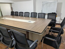 尤尼德會(huì )議桌長(cháng)桌簡(jiǎn)約現代大型會(huì )議室洽談培訓員工長(cháng)條桌圓角辦公桌椅 橡木色 定制顏色尺寸聯(lián)系客服 曬單實(shí)拍圖