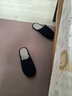 回力棉拖鞋男女士加絨秋冬季室內防臭滑保暖棉拖鞋HL0006藍色44-45碼 曬單實(shí)拍圖