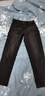 森馬（Semir）牛仔褲男士春季直筒長(cháng)褲竹節肌理輕復古做舊褲子103125124106A 曬單實(shí)拍圖