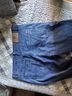 班尼路（Baleno） S&K系列春夏季復古牛仔褲男士2026寬松百搭直筒彈力休閑男生長(cháng)褲 磨白藍 34 （145-160斤） 曬單實(shí)拍圖