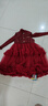 迪士尼（Disney）新年紅小香風(fēng)裙子兩件套女童26年甜美套裝裙亮片仙女裙拜年服120 曬單實(shí)拍圖