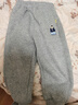 嘟嘟家寶寶加絨褲子冬季加絨兒童加厚長(cháng)褲男童童裝保暖女童冬裝 麻灰色 曬單實(shí)拍圖