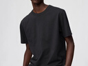 優(yōu)衣庫合作款/男女裝大師T正肩圓領(lǐng)T恤短袖棉質(zhì)休閑百搭482296 09 黑色 M 曬單實(shí)拍圖