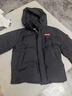 鴨鴨（YAYA）孫穎莎同款時(shí)空道宇系列三防羽絨服男女短款新款加厚面包服外套 星空黑色 L (建議130-150斤) 曬單實(shí)拍圖