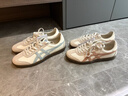 Onitsuka Tiger鬼塚虎新款德訓鞋 運動(dòng)休閑男女鞋TOKUTEN 1183C086-103 米白色/棕色 36 曬單實(shí)拍圖