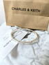 CHARLES&KEITH簡(jiǎn)約亮鉆氣質(zhì)素圈手鐲女生日禮物女神節禮物送女友CK5-12120414 Silver銀色 19cm 1個(gè) 曬單實(shí)拍圖