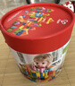 Hape【歐盟品質(zhì)】木質(zhì)積木大顆粒防吞咽數字啟蒙益智玩具兒童禮物 80粒桶裝字母數字積木  1-3Y E8402 曬單實(shí)拍圖