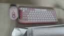 羅技（Logitech）POP ICON KEYS無(wú)線(xiàn)藍牙鍵盤(pán) AI輕音薄膜電腦辦公鍵盤(pán)鼠標套裝mac ipad鍵鼠套裝泡泡鍵盤(pán)自定義85鍵 POP ICON COMBO 粉色 曬單實(shí)拍圖