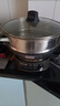 SPUCR蘇泊電炒鍋多功能一體鑄鐵真不銹電火鍋帶蒸籠燉蒸煮涮炒煎一體電鍋多功能鍋電熱鍋 【內徑32CM單籠】定時(shí)款/鑄鐵鍋/適用2-4人 曬單實(shí)拍圖