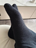 浪莎襪子女士純棉春秋冬季抑菌棉襪女襪中筒防臭中厚黑白色商務(wù)短襪 曬單實(shí)拍圖